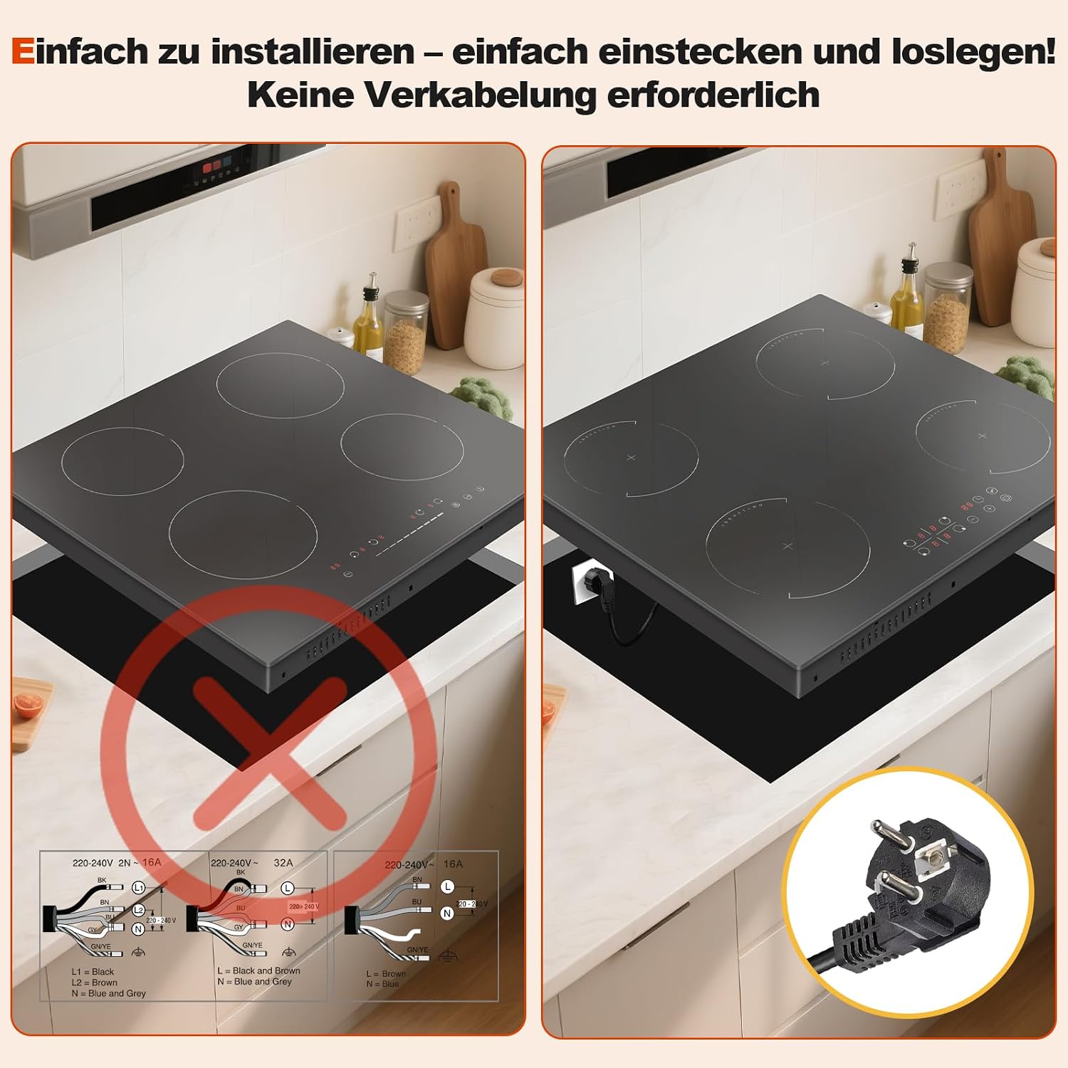 Detalle 2 de Hobsir hob Induktionskochfeld 60 cm