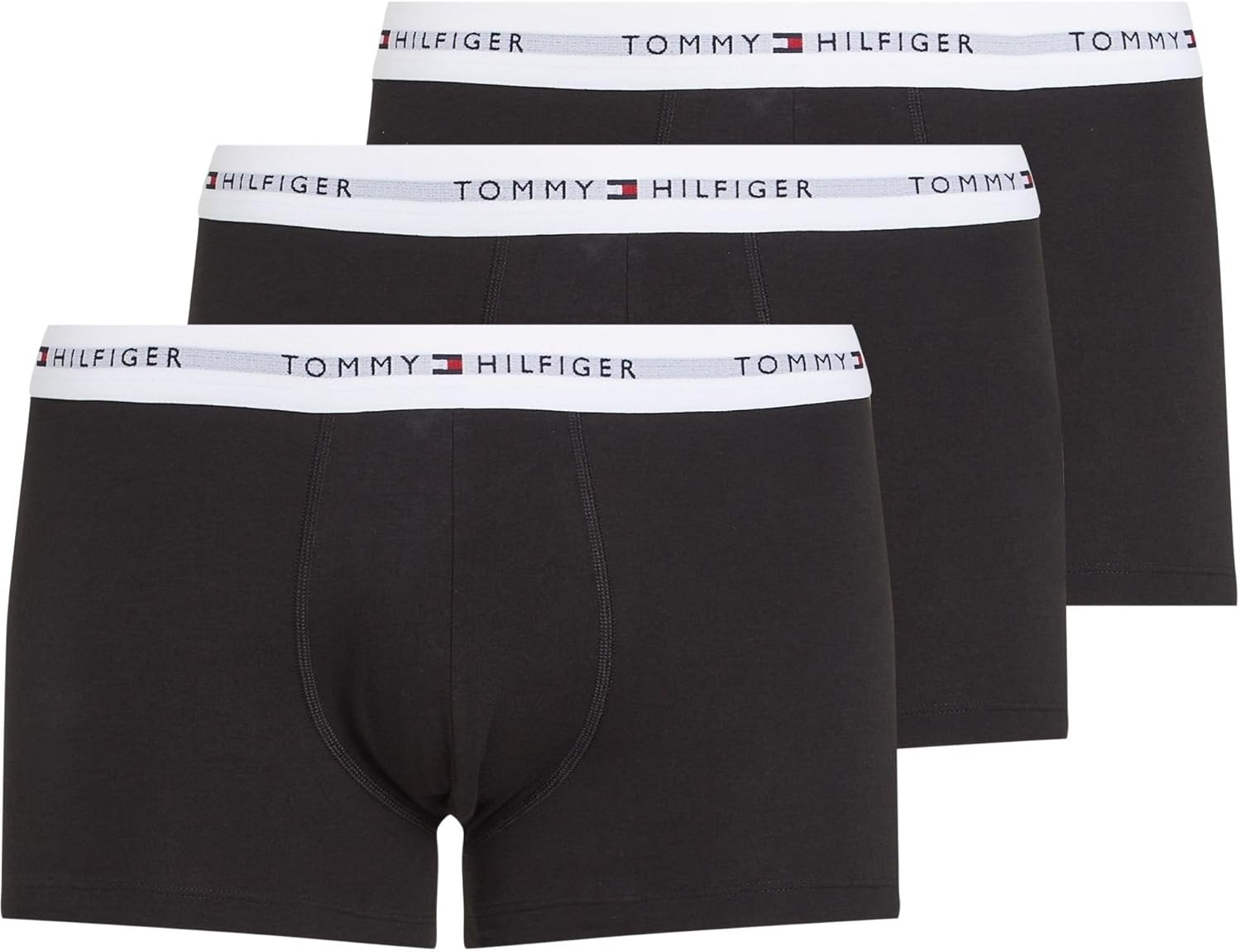 Detalle de Tommy Hilfiger Boxer Uomo – Confezione da 3, design classico e comfort quotidiano