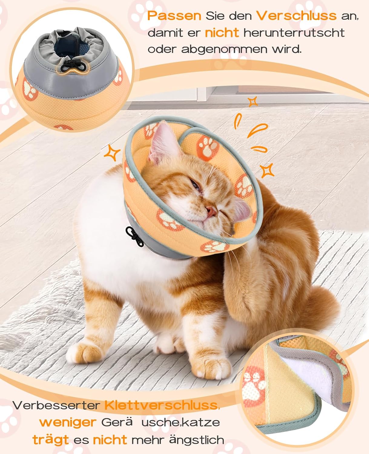 Thumbnail 4 de Supet Halskrause Katze M Orange