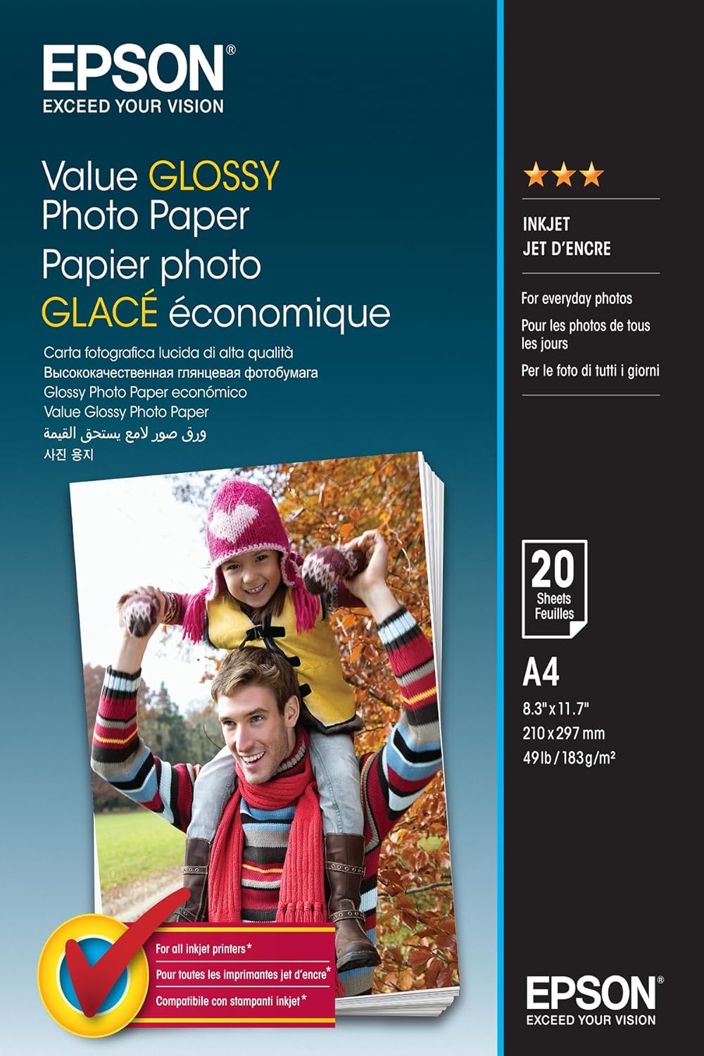 Thumbnail 6 de Epson Value Glossy Photo Paper 10x15cm (6x4 inch), 50 Sheets, 183gsm – C13S400038