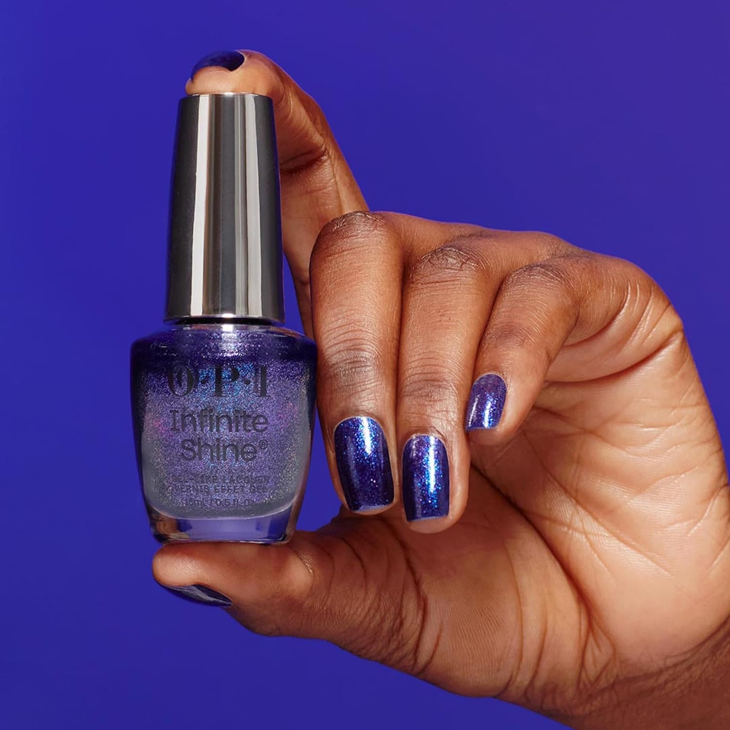 Thumbnail 3 de OPI Infinite Shine Smalto per Unghie AM 2 PM effetto gel, blu-viola, tecnologia Pre-Cured Gel e pennello OPI Pro-Wide (15 ml)