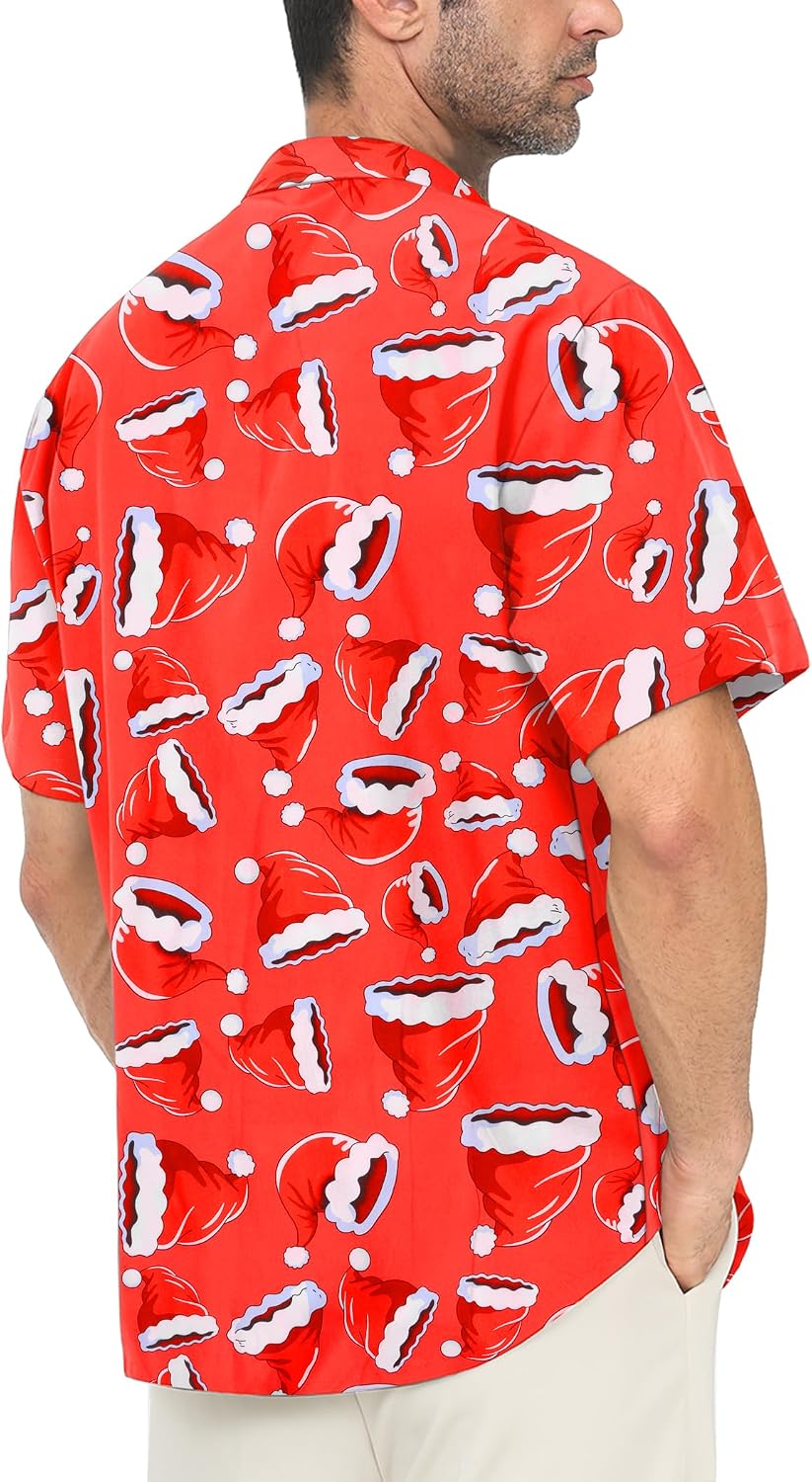Detalle 2 de Gavliuu Chemise hawaïenne homme à manches courtes imprimé tropical