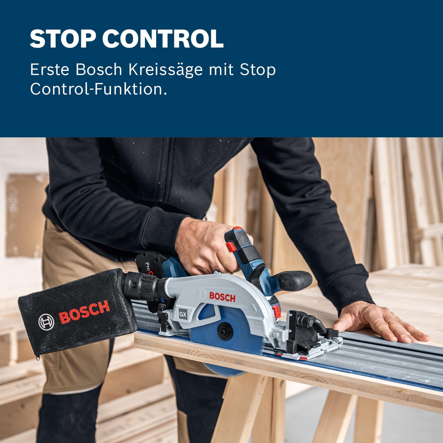 Detalle de Bosch GKS 18V-57-2 GX Akku-Kreissäge