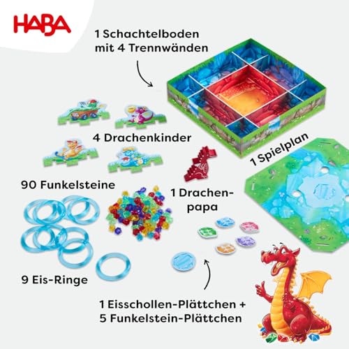 Detalle de Funkelschatz – Kinderspiel des Jahres 2018 von HABA: Interaktives 3D-Fantasiespiel für Familien