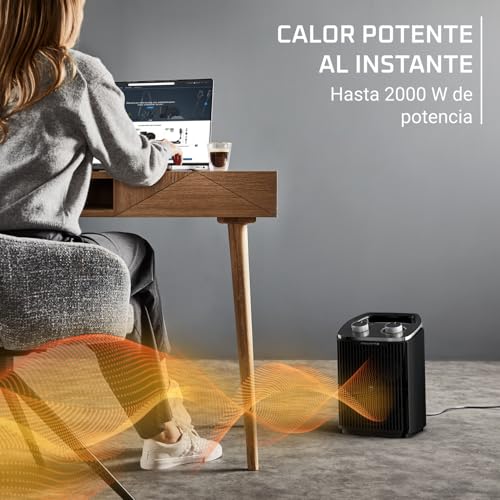 Detalle de Rowenta Intense Comfort SO2350, calefactor de 2000 W con modos Eco y Turbo