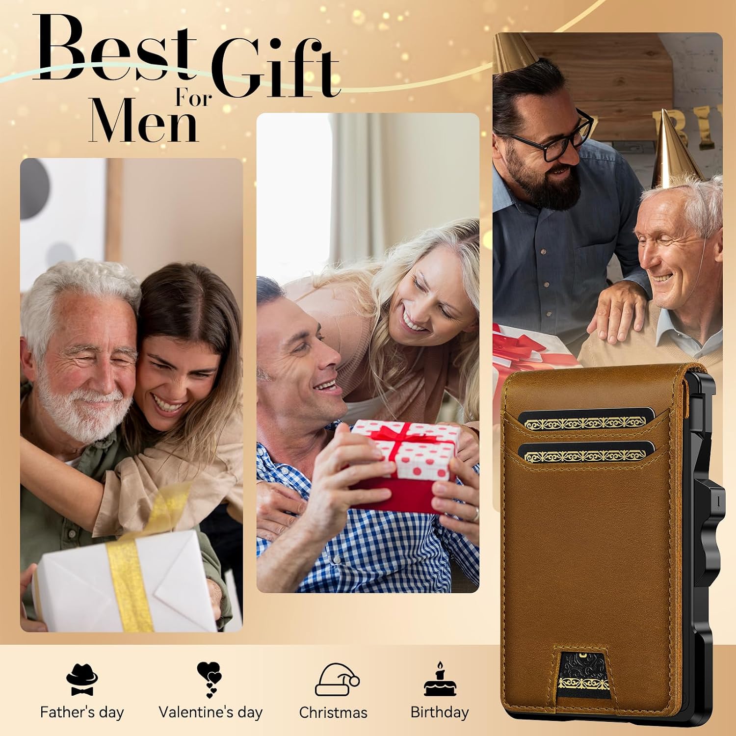 Thumbnail 6 de Genuine Leather RFID Wallet