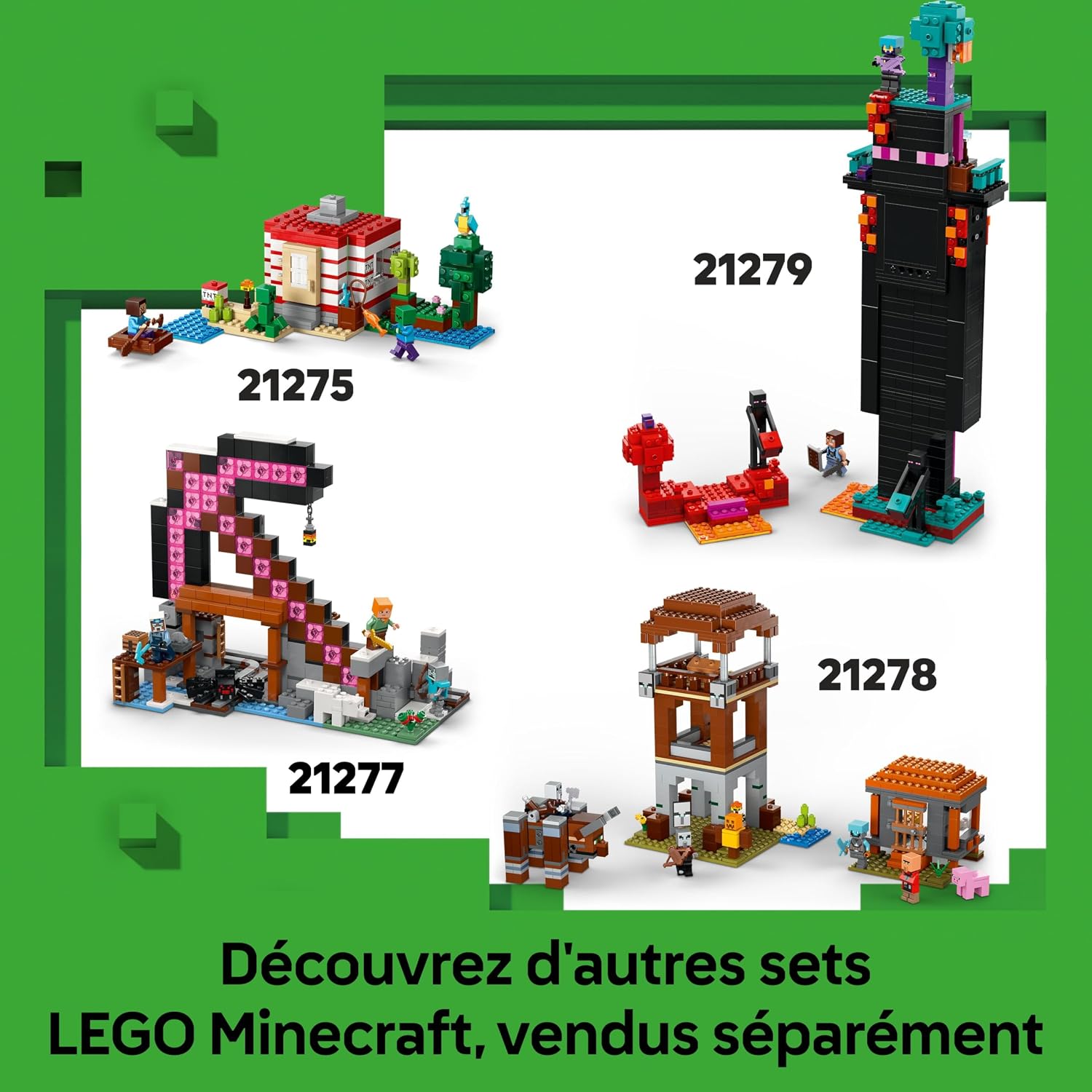 Thumbnail 6 de LEGO Minecraft Le Creeper 21276 – 1 figurine grande et interactive à exposer