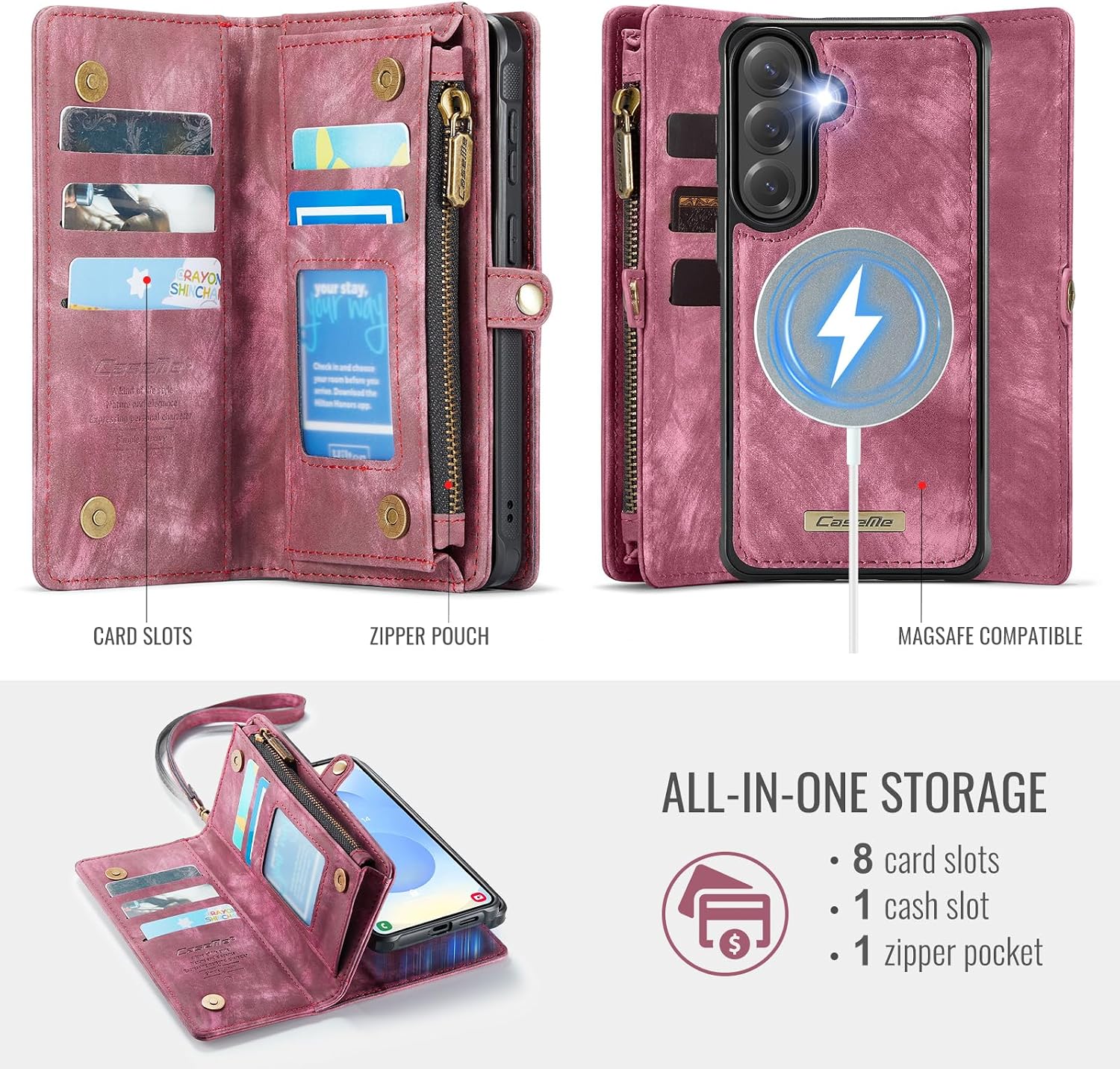 Detalle de Kowauri Wallet Case for Samsung Galaxy S26+
