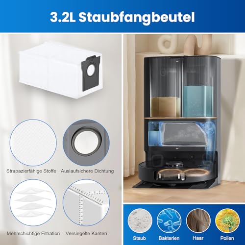 Detalle de Fenkabs 18-teilige Zubehör-Set kompatibel mit Dreame L10s Ultra Gen 2 / L40 Ultra A / L10s Pro Heat / X30