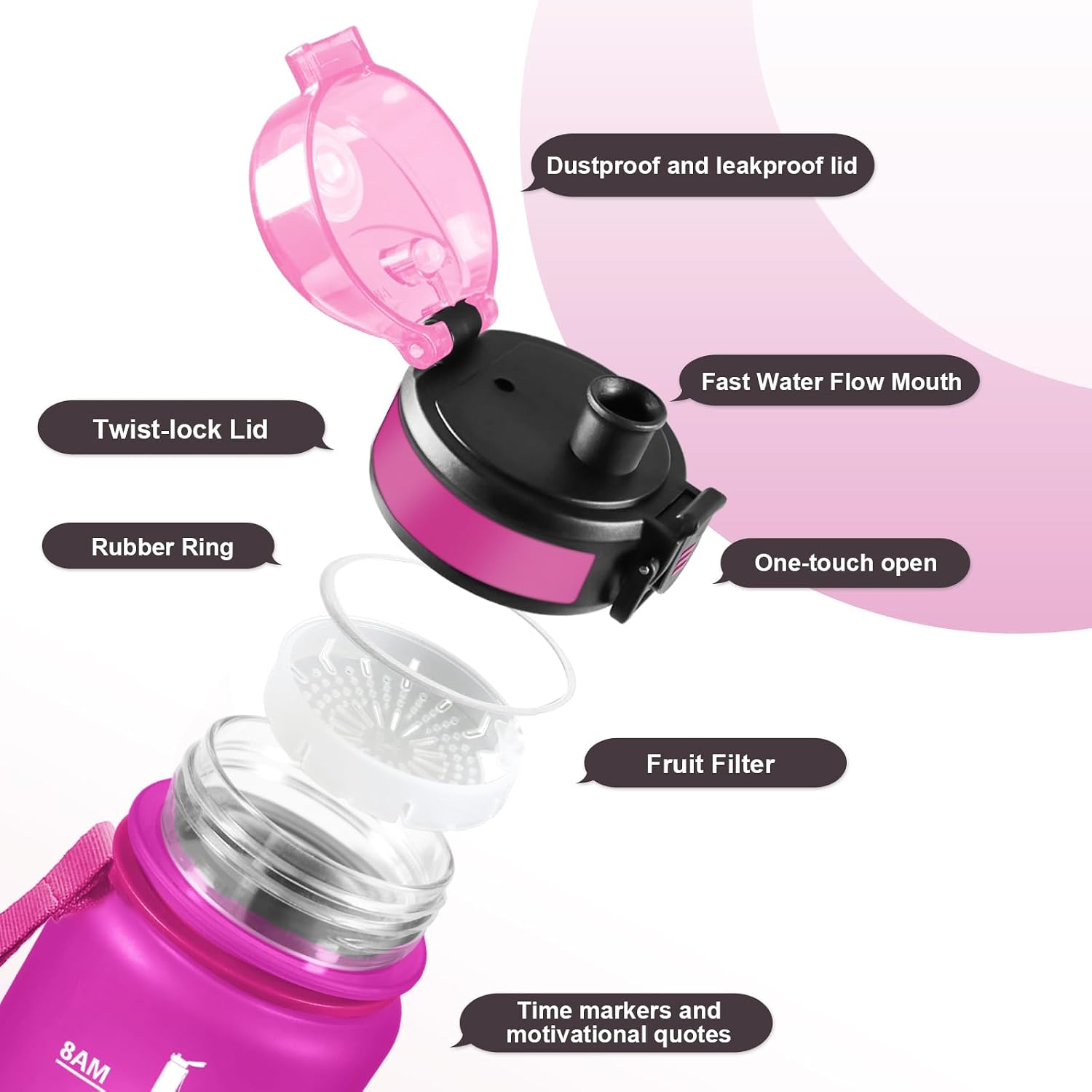 Detalle 2 de JAPORIA Gourde 1L bouteille d'eau 1L