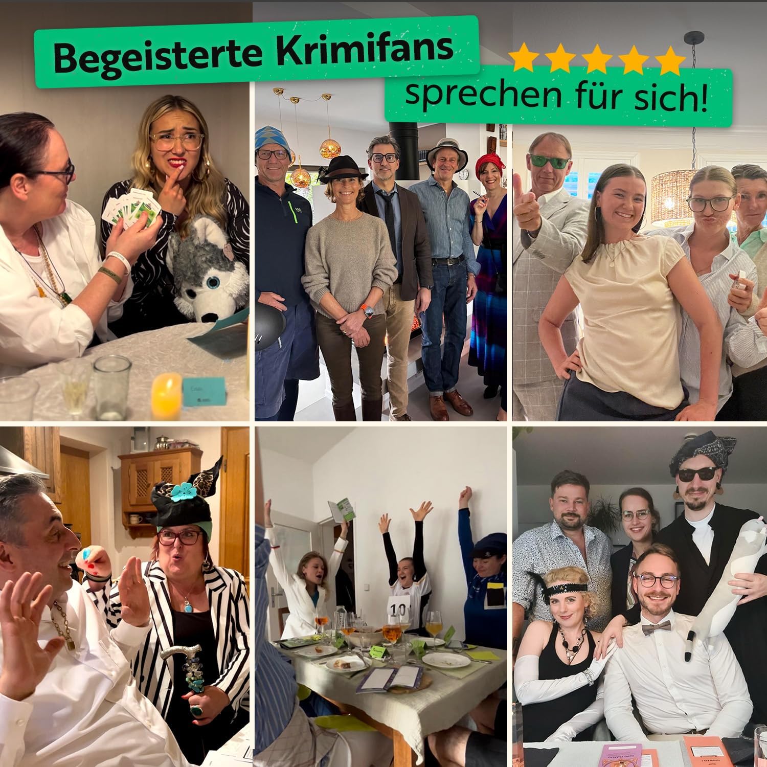 Detalle 2 de Gourmet Criminelle Krimidinner für 8-10