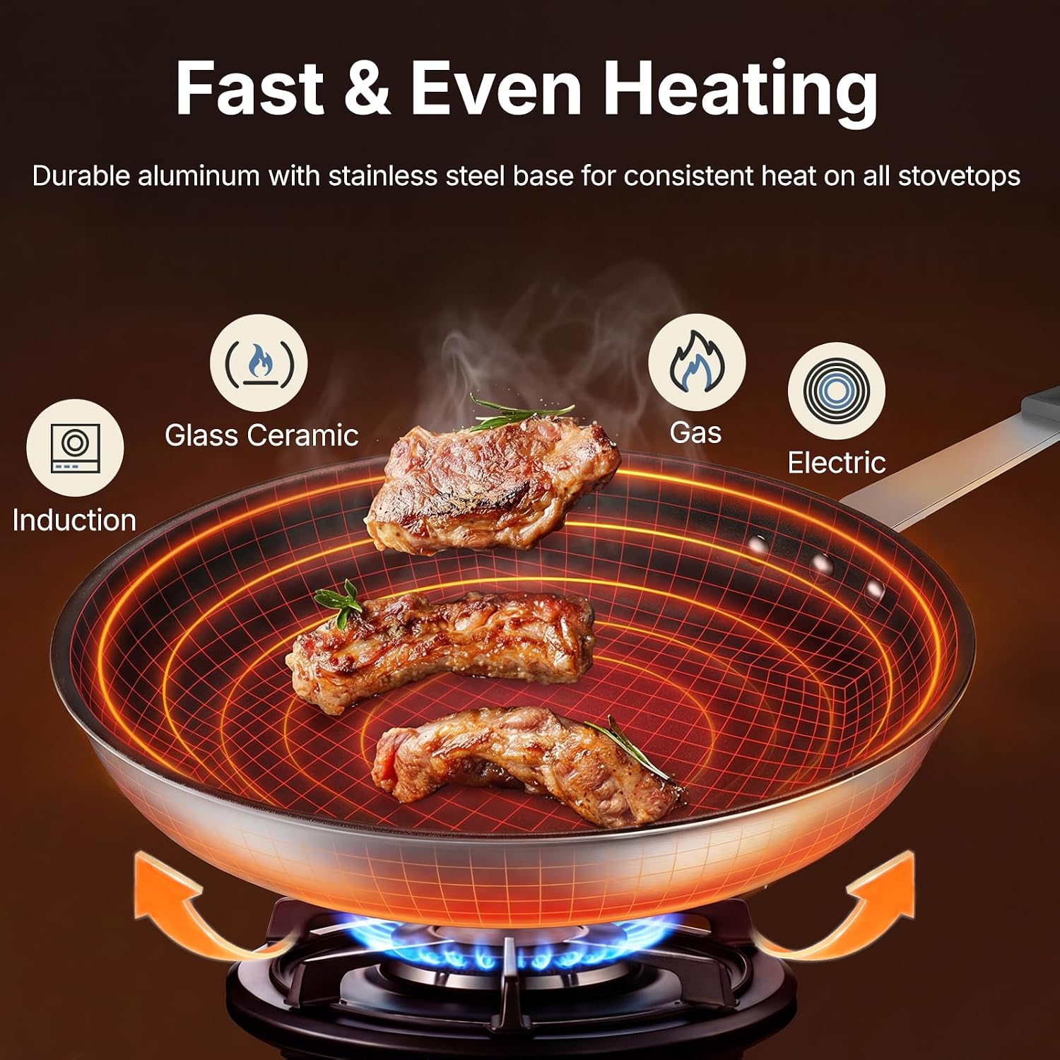Detalle 2 de Sweetcrispy 10-Inch Nonstick Frying Pan