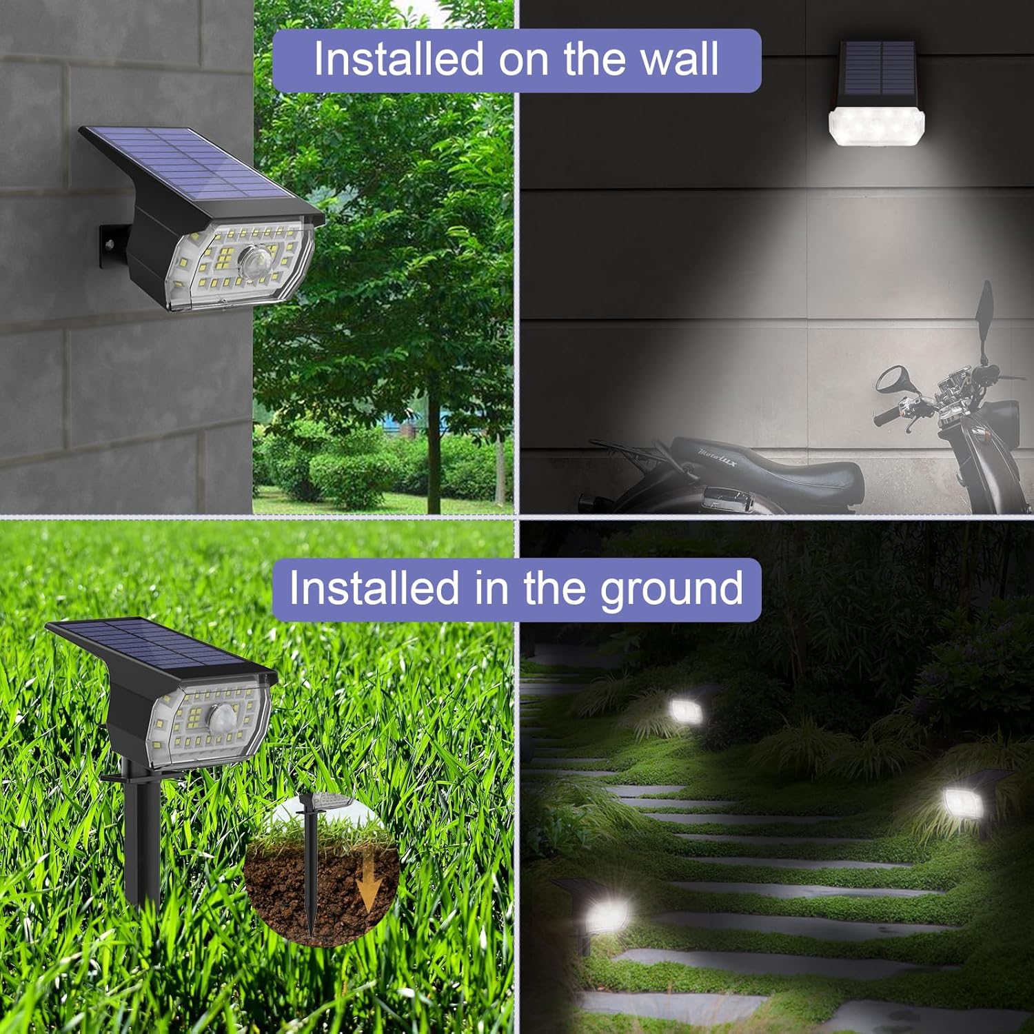 Thumbnail 5 de Solar Motion Sensor Lights Outdoor 43LED 650LM
