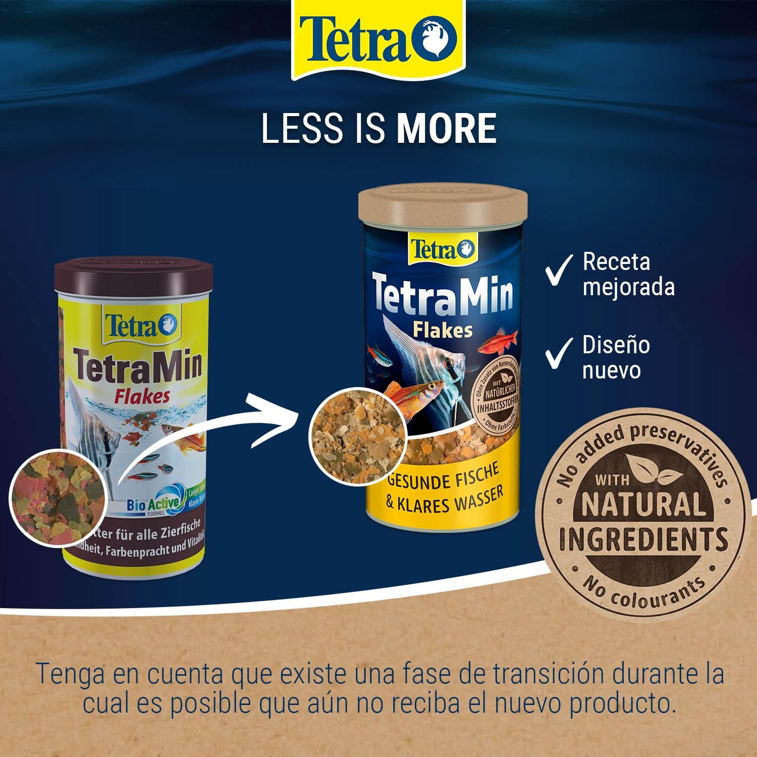 Detalle 2 de TetraMin Flakes - Escamas nutritivas para peces 🐠 10L