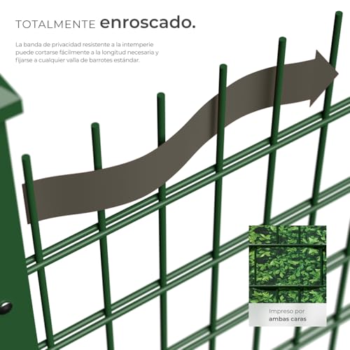 Detalle de tectake® Rollo Aislamiento PVC 19cm 🌿 Privacidad y UV