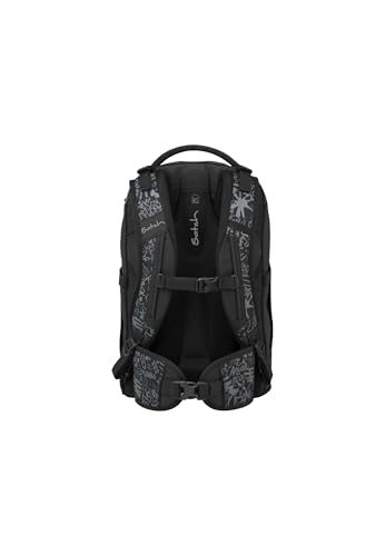 Detalle 2 de Satch Schulrucksack Pack Street Ink – Grau: Durchdacht organisiert und ergonomisch