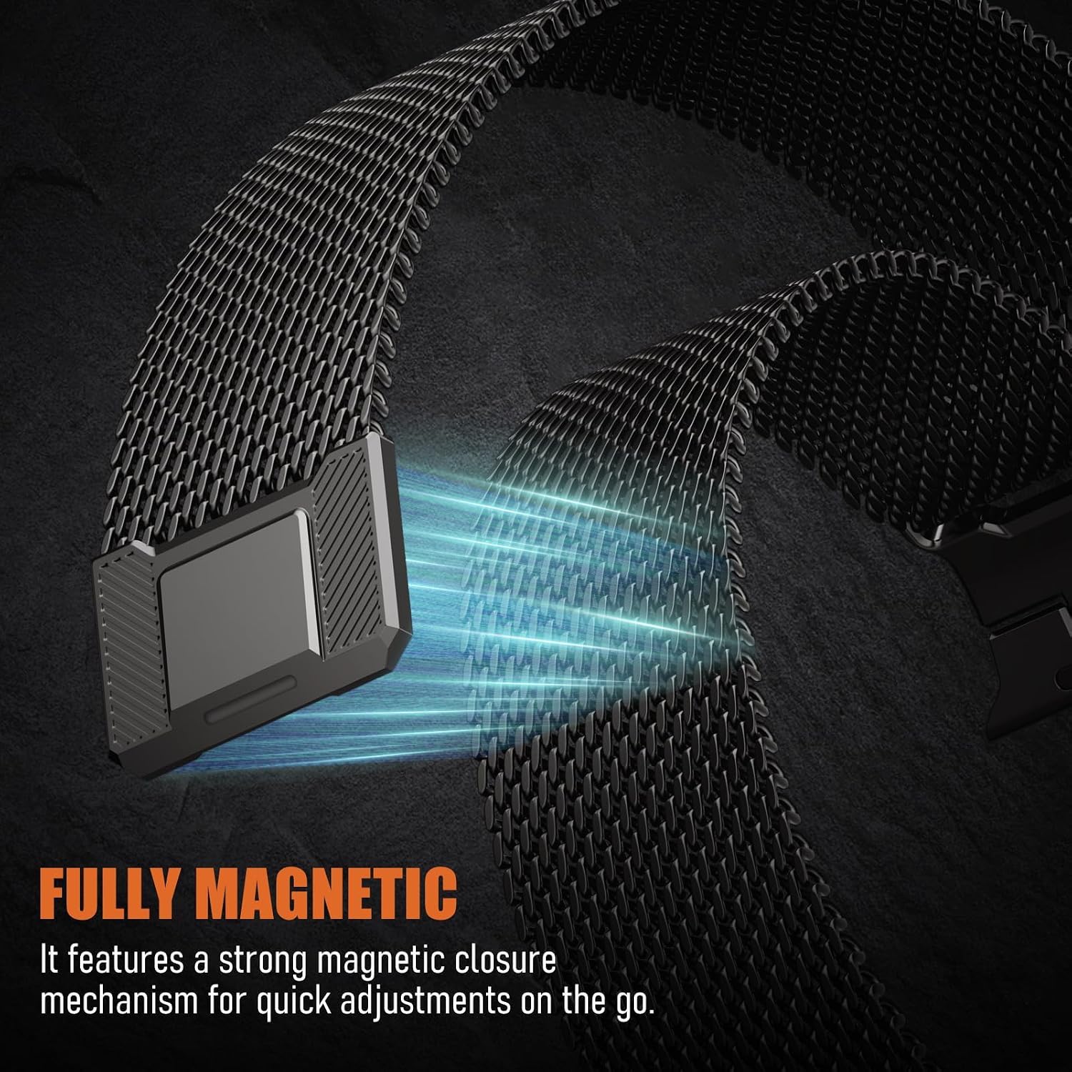 Detalle 2 de SOLOLUP Milanese Loop Magnetic Strap 49mm