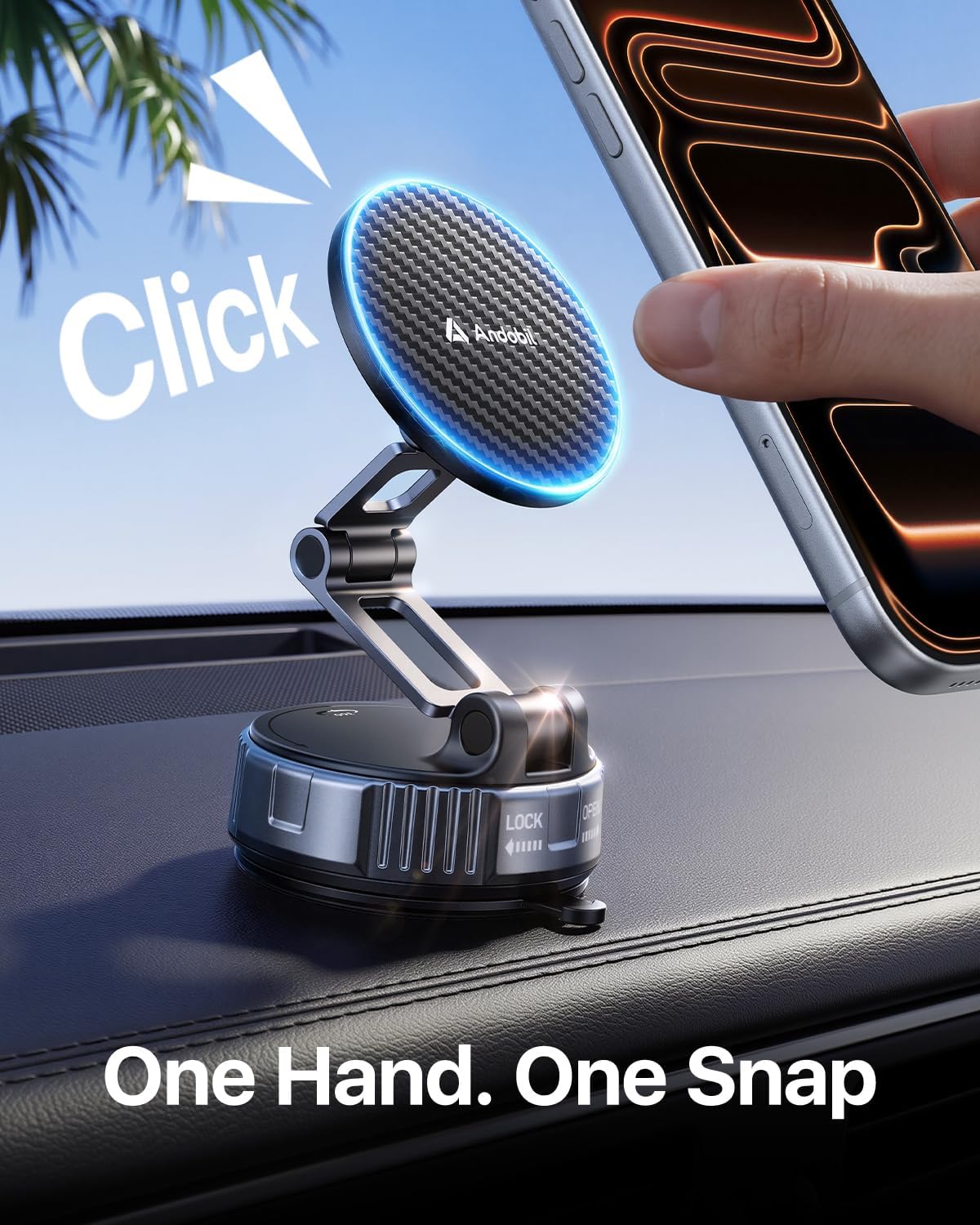 Thumbnail 6 de Andobil Magnetic Car Phone Mount with 3-axis Arm