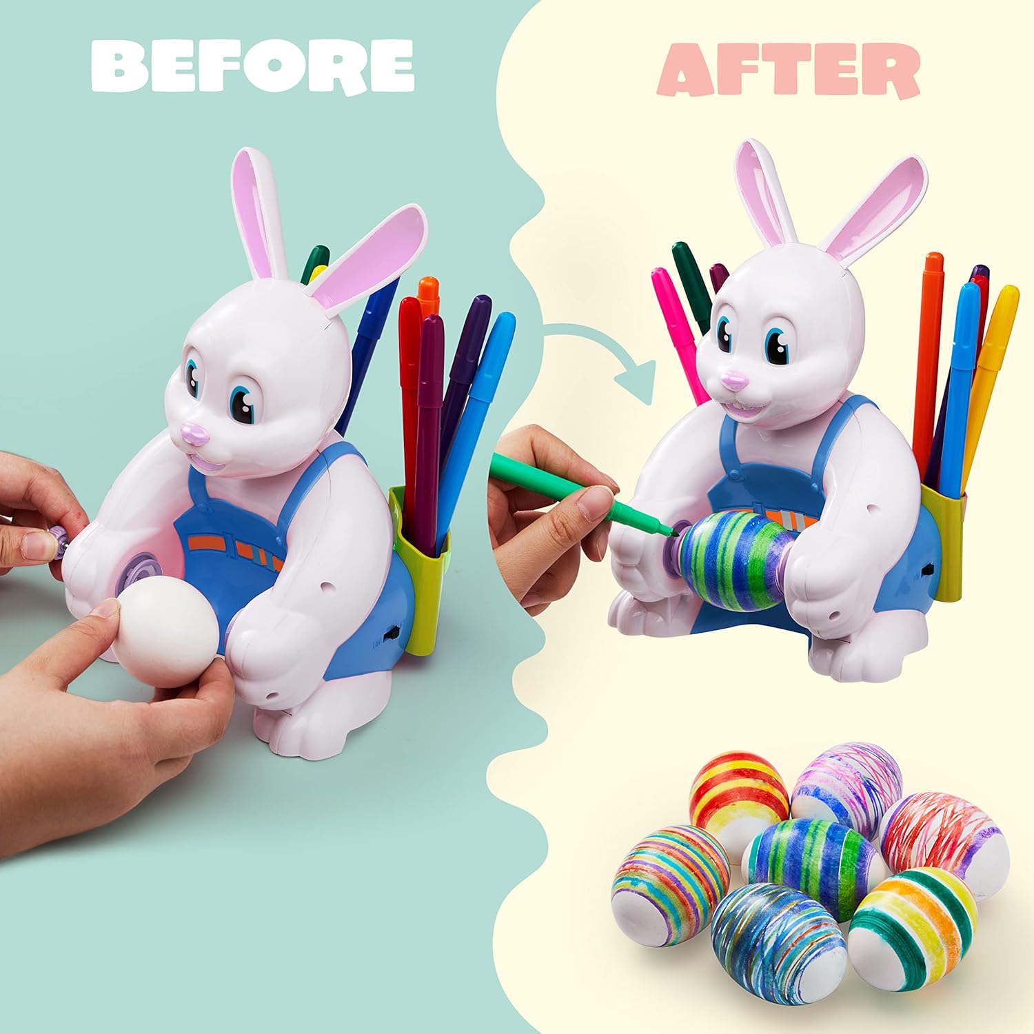 Detalle 2 de JOYIN Easter Egg Decorator Kit with 10 Markers