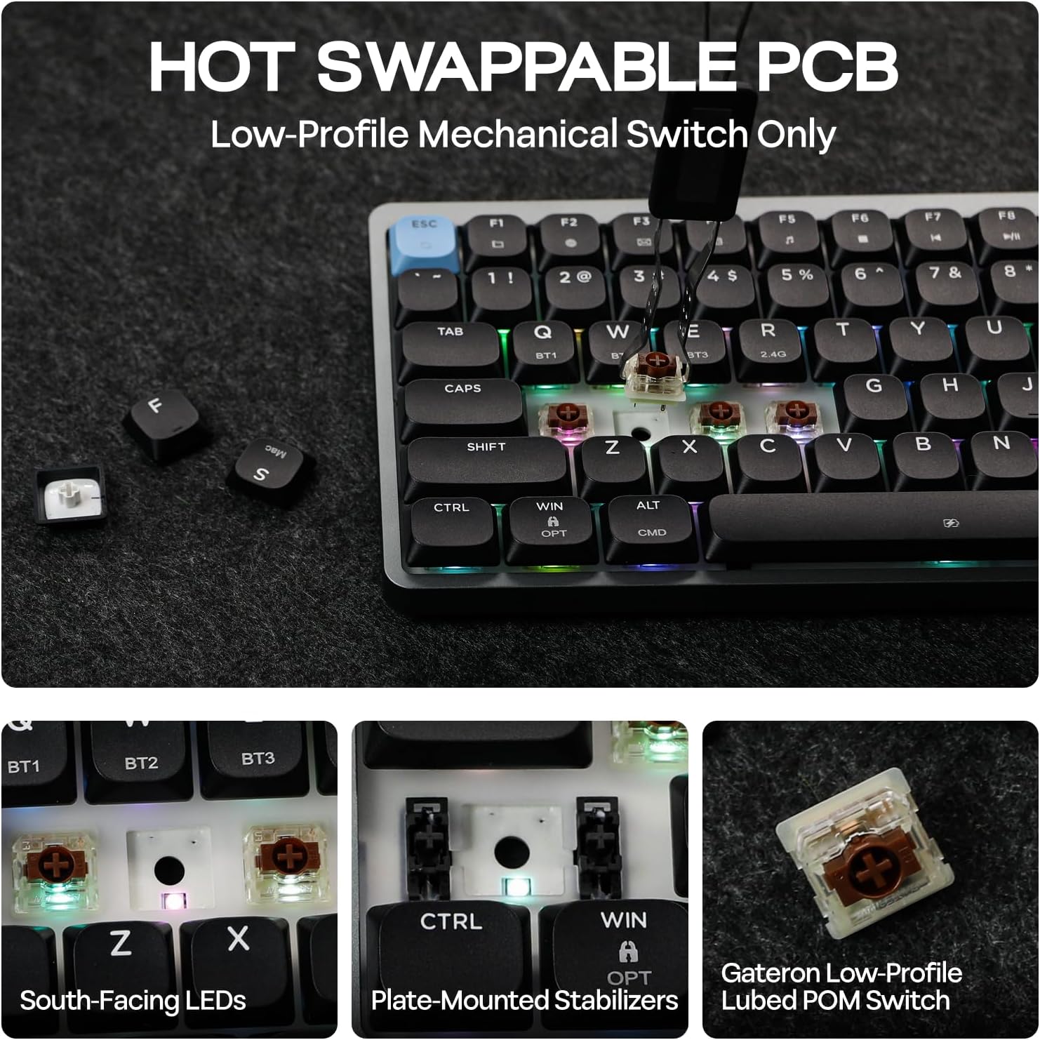 Thumbnail 4 de EPOMAKER Luma84 Low Profile Mechanical Keyboard