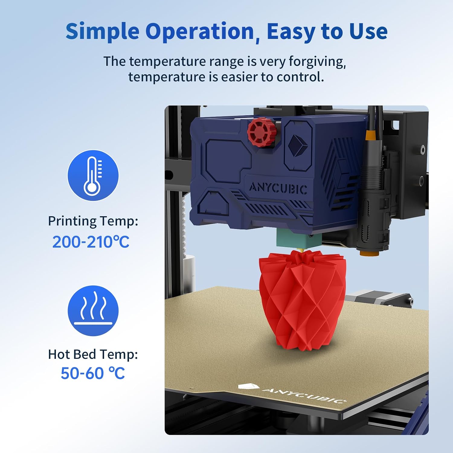 Thumbnail 2 de ANYCUBIC PLA Filament 1.75mm (Intelligent Identification, ±0.02mm), 1KG Reusable Spool