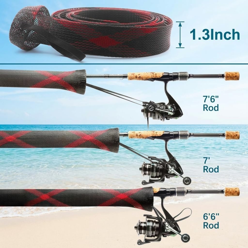 Detalle 1 de Woven Mesh Fishing Rod Sleeve