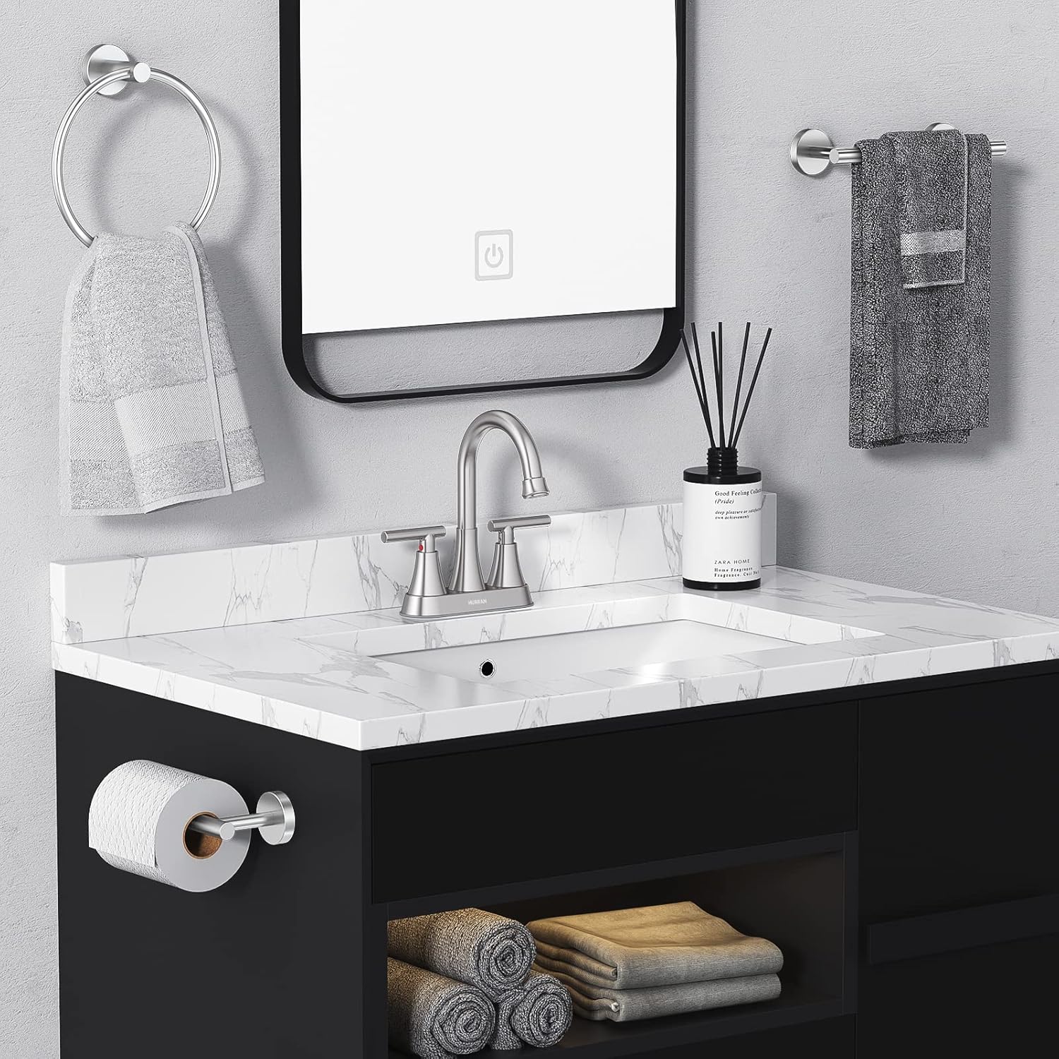 Detalle de Hurran Bathroom Faucet 4 inch Centerset