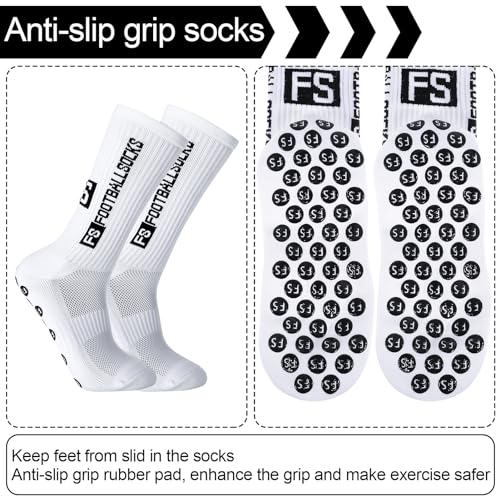 Detalle de Apricitie Fußballsocken 39-46 – 6 Paar, Weiß/Schwarz/Blau