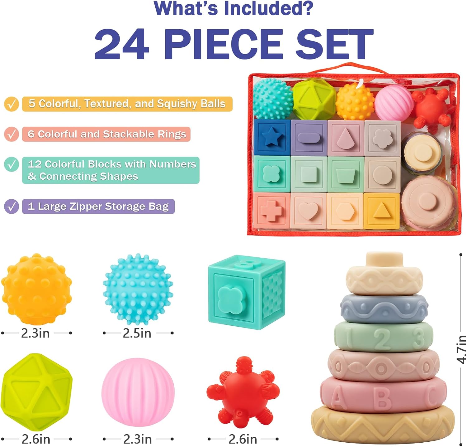 Detalle de Jyusmile Baby Toys 6-12 months Montessori