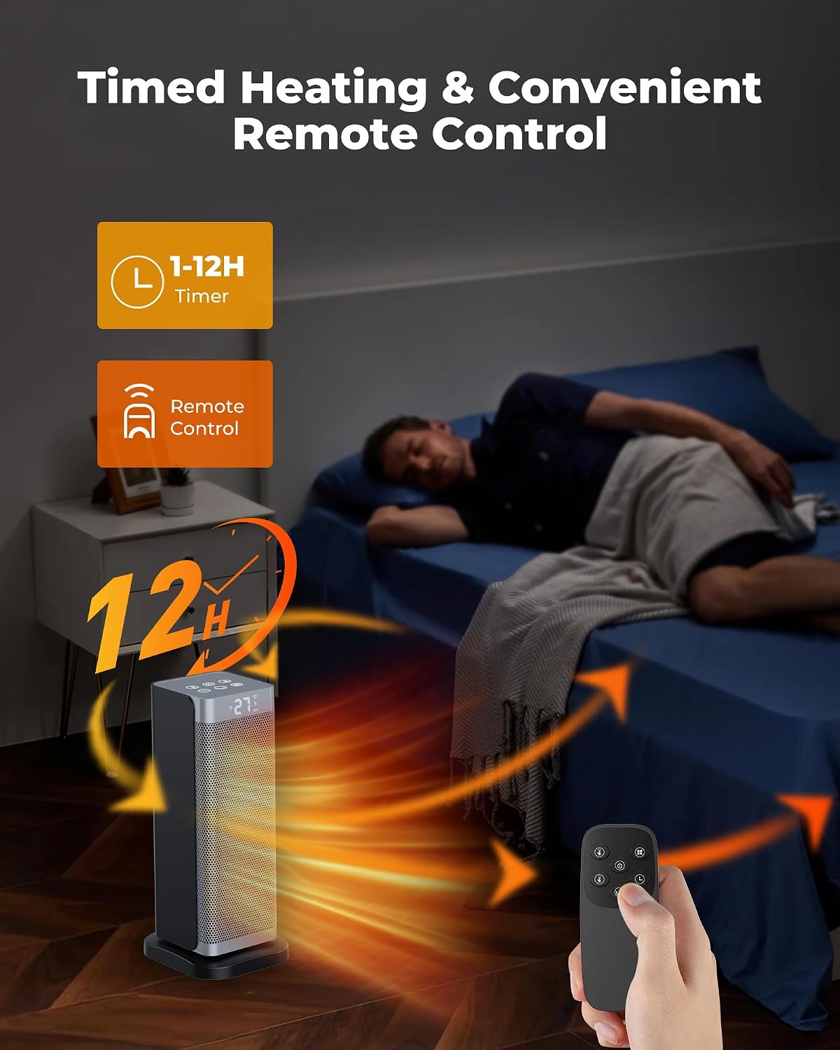 Detalle 2 de Electric Heater 2000W Portable Fan Heater
