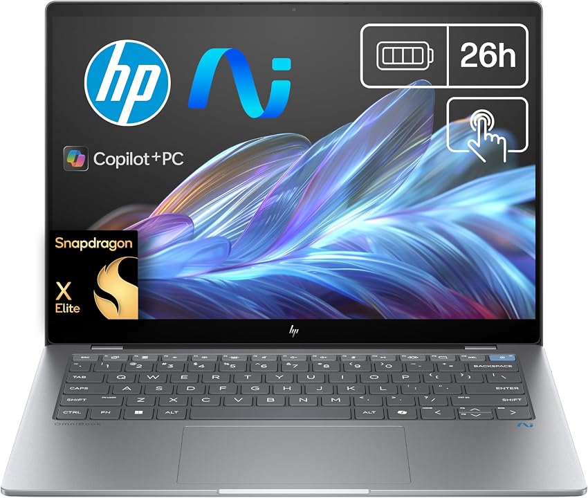 Detalle de HP OmniBook X AI 14-fe0001ns - Potente portátil IA 14"