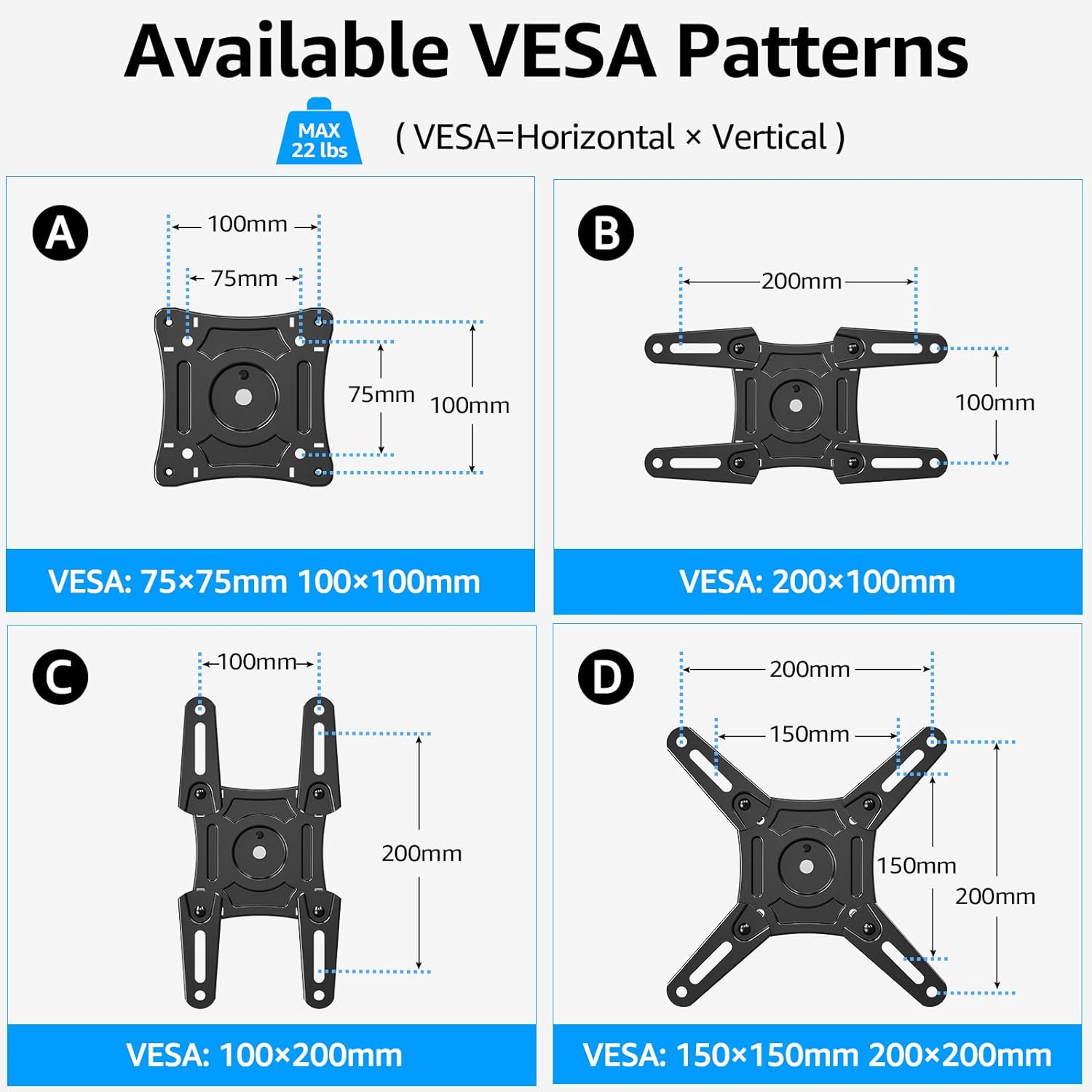 Detalle de MOUNTUP MU0049-L Flip Down Ceiling TV Mount (13–40") with 360° Swivel & Height Adjustment
