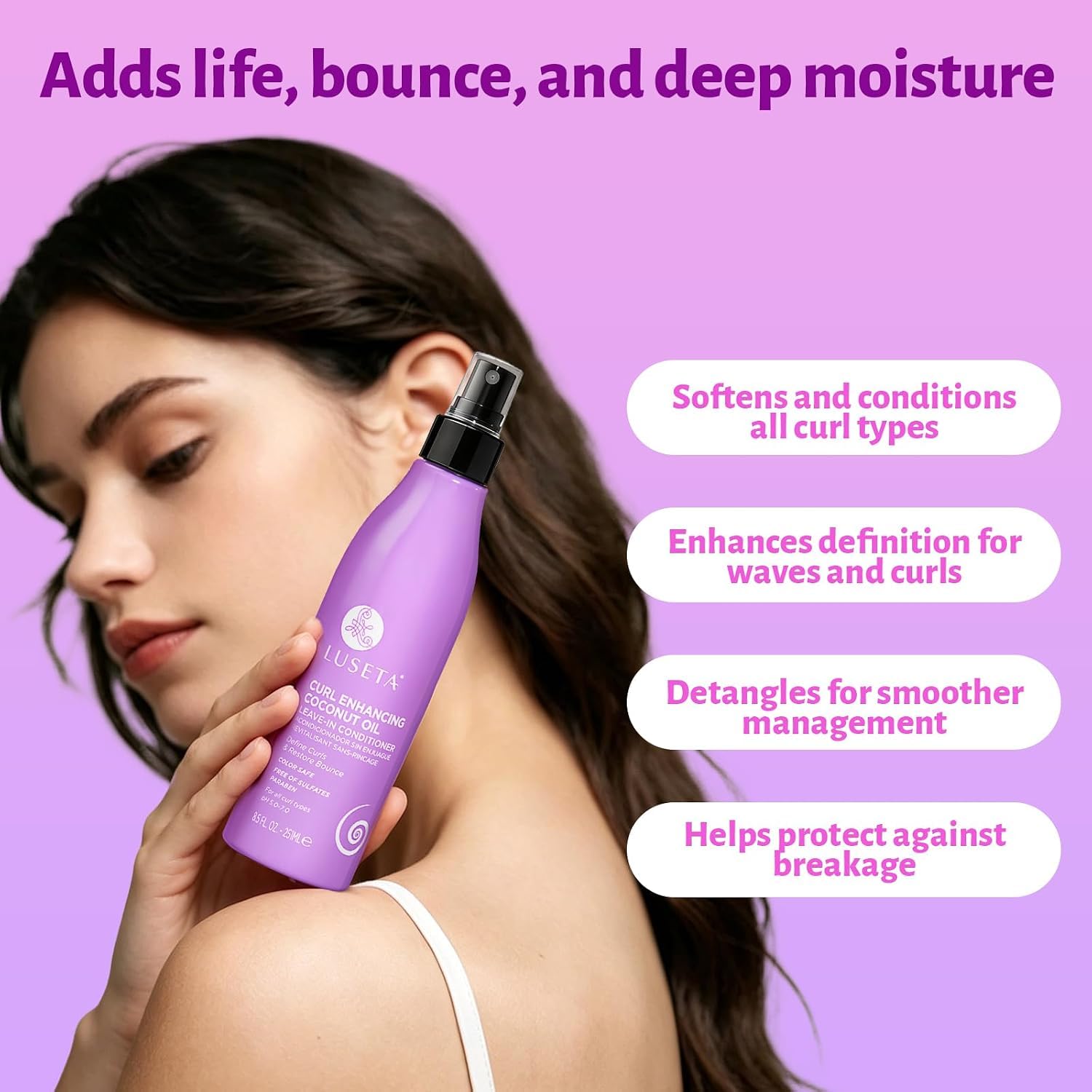 Detalle 2 de Luseta Leave-In Conditioner Spray 8.5 oz