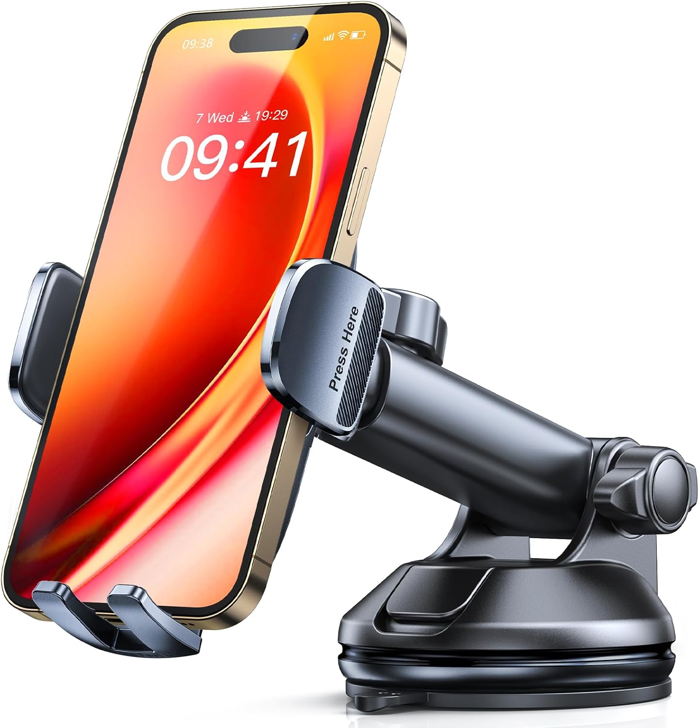 Detalle de CIRYCASE Porta Cellulare Auto con ventosa extra-larga 360° ruotabile per smartphone 4–7