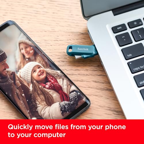 Detalle de SanDisk Ultra Dual Drive Go USB‑C 256 GB – Android Speicher mit Schlüsselanhänger