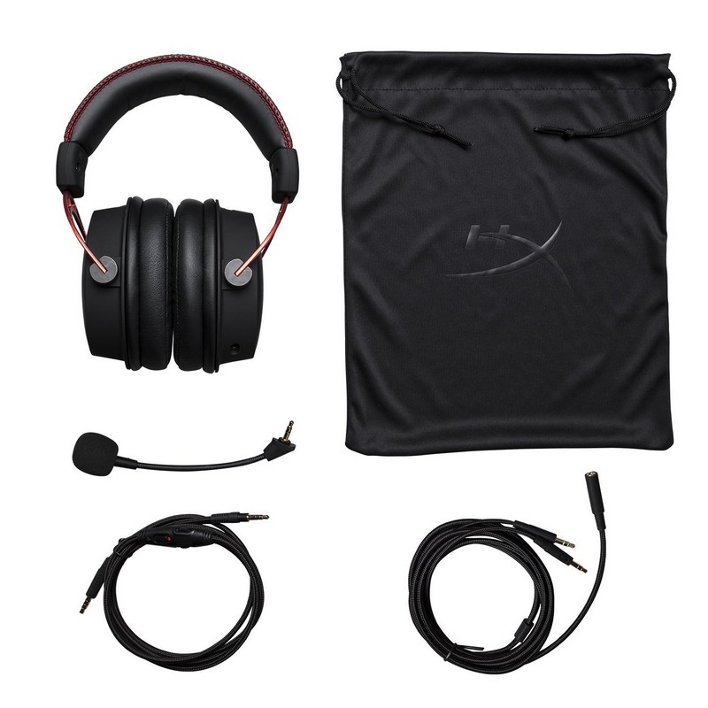Detalle 2 de HyperX Cloud Alpha Auriculares Gaming Rojos: sonido claro y comodidad duradera