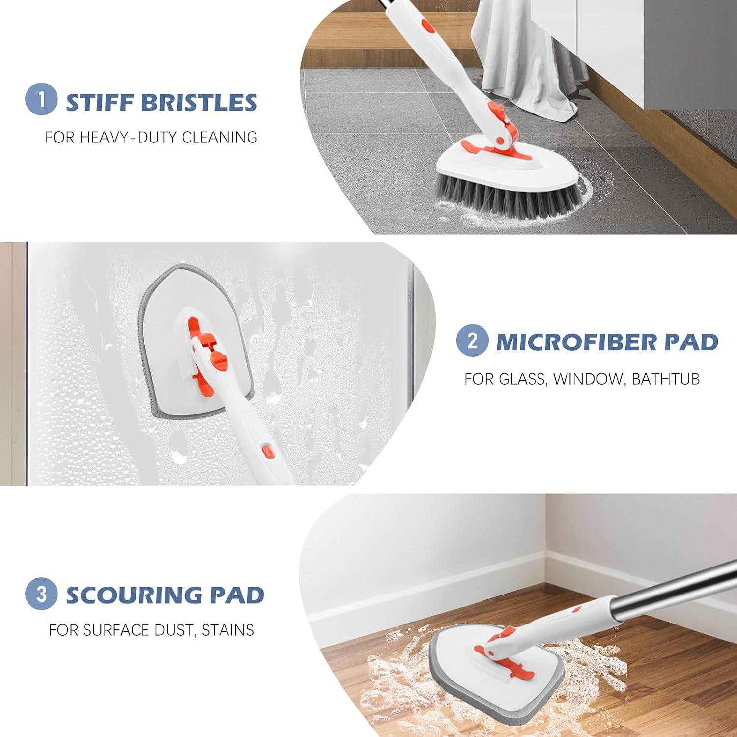 Thumbnail 5 de SetSail Floor Scrub Brush 3-in-1 with 52in Handle
