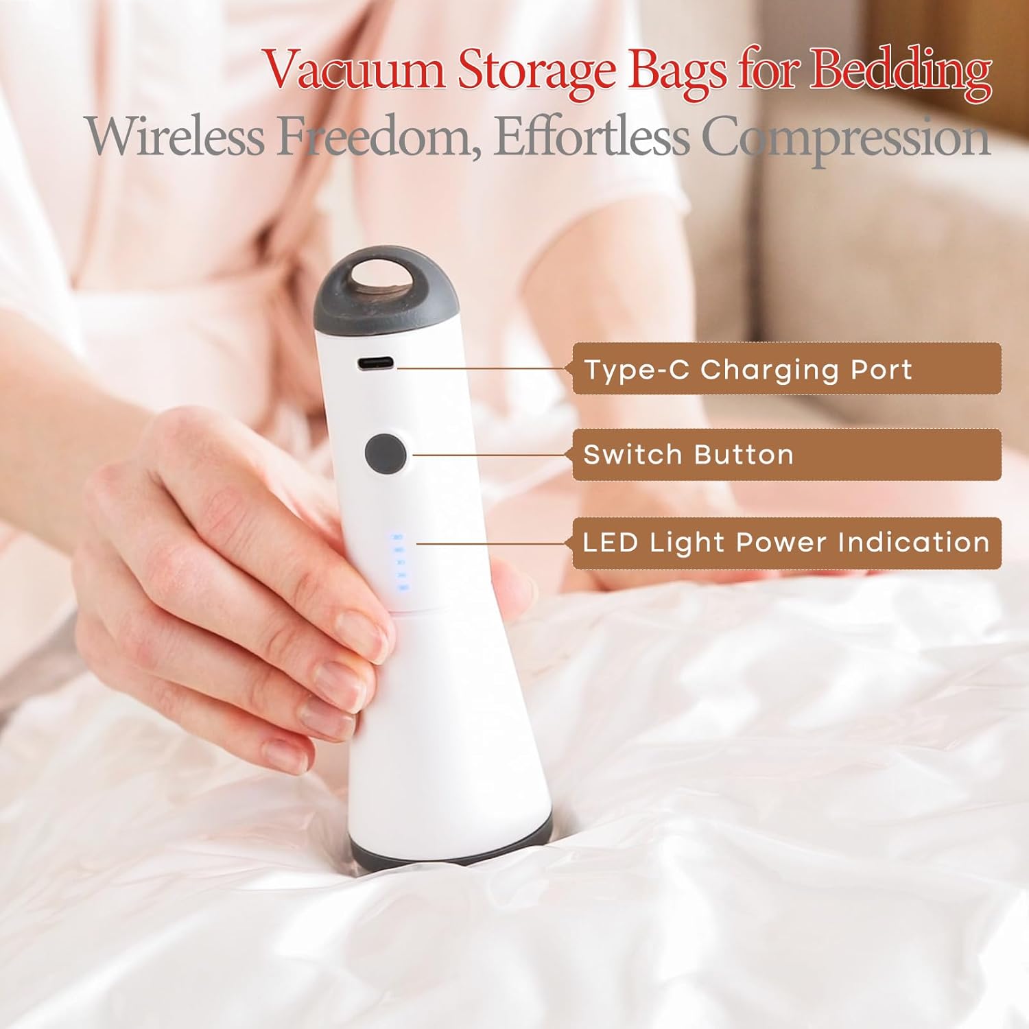 Detalle 2 de Vacbird Vacuum Seal Bags 20 Pack, 4000Pa