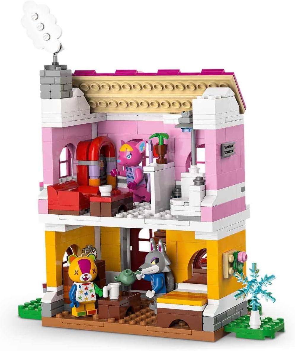 Detalle de LEGO Animal Crossing Case Creative: le Quattro Stagioni 77057 (2 in 1) con minifigure Toppetta, Fuxia e Zanna