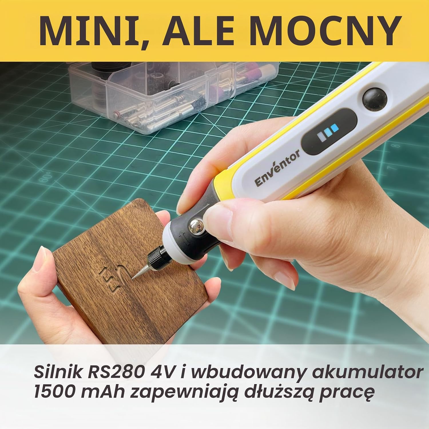 Thumbnail 2 de Enventor 94703 – bezprzewodowe narzędzie obrotowe 4 V, 5000–16000 obr./min