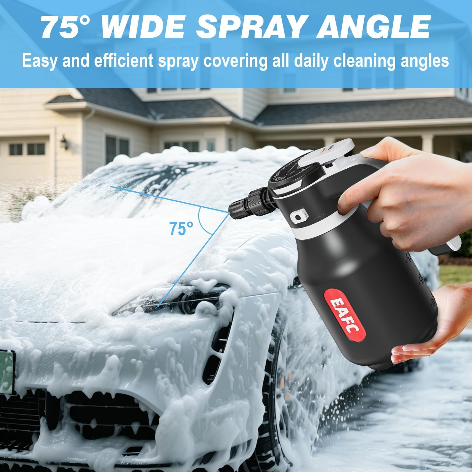 Thumbnail 6 de EAFC 2L Electric Foam Sprayer: USB‑Rechargeable Car Wash Fogger for Home Detailing