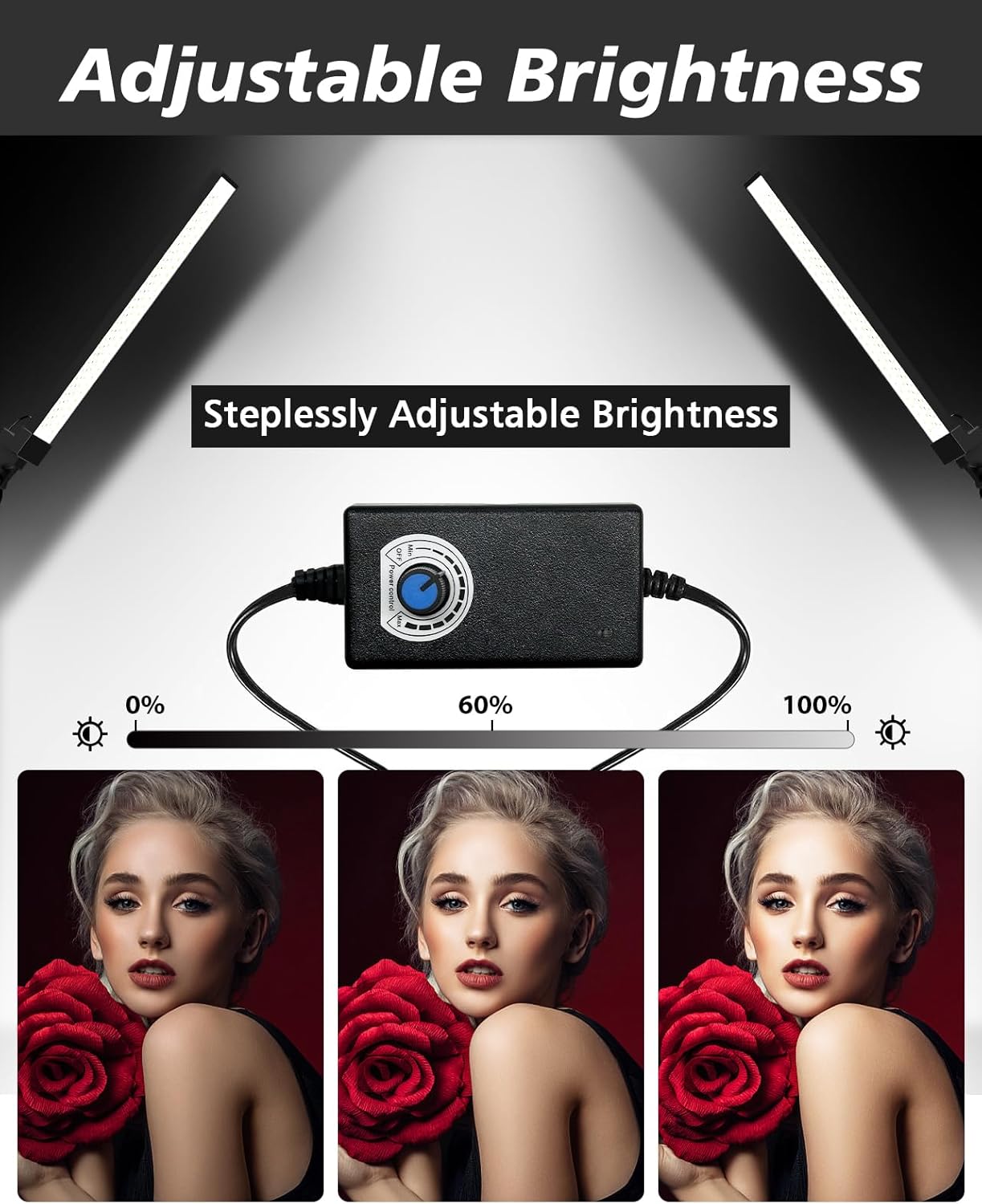 Detalle 2 de Heysliy Photography Studio LED Lighting Kit 2m