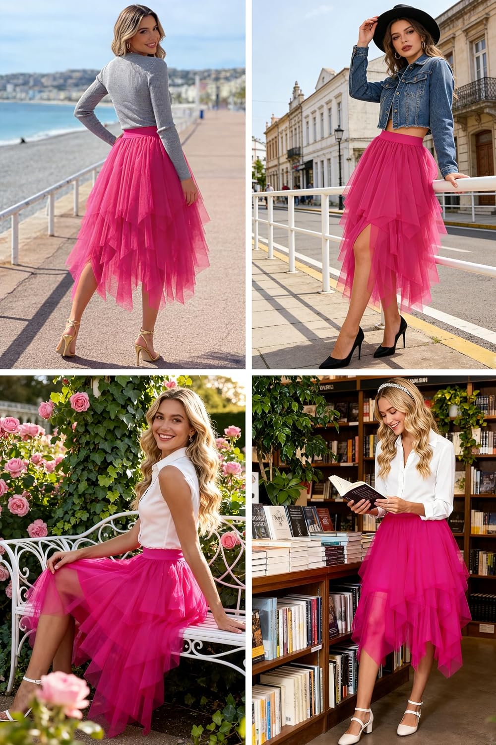 Detalle 2 de Dressever Unregelmäßiger Tüllrock