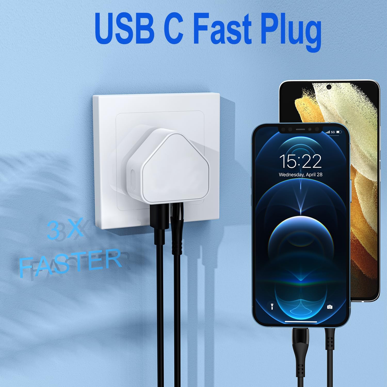 Detalle 2 de USB C Plug 25W dual‑port charger 2-pack 🔌