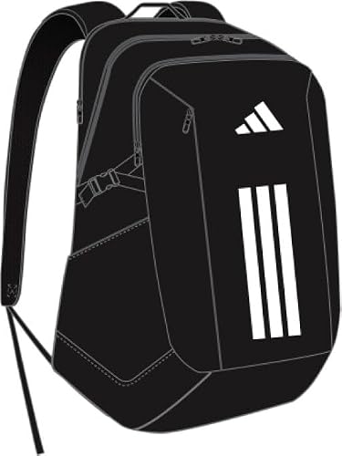 Detalle 2 de adidas Power Backpack Unisex – 26,5 l, schwarz/weiß, One Size