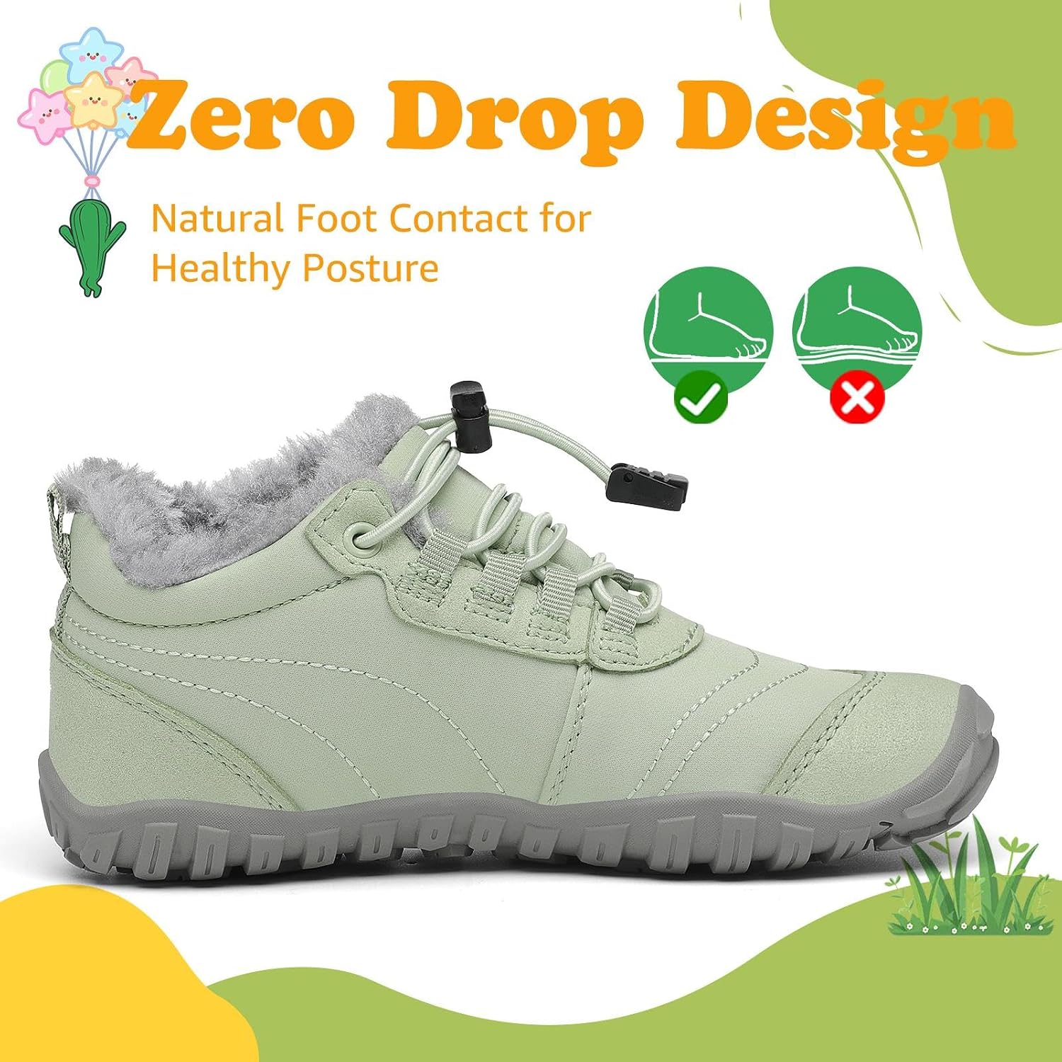 Detalle de SAGUARO Bambini barefoot doposci invernali antiscivolo