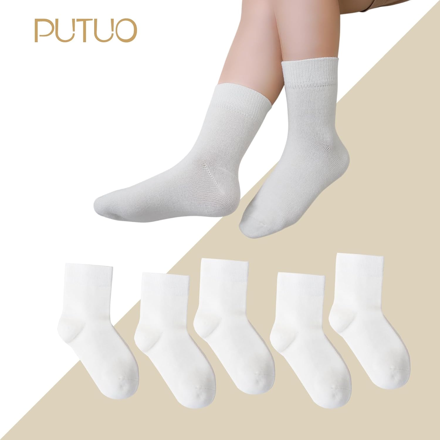 Thumbnail 1 de PUTUO Chaussettes Enfant 5 paires