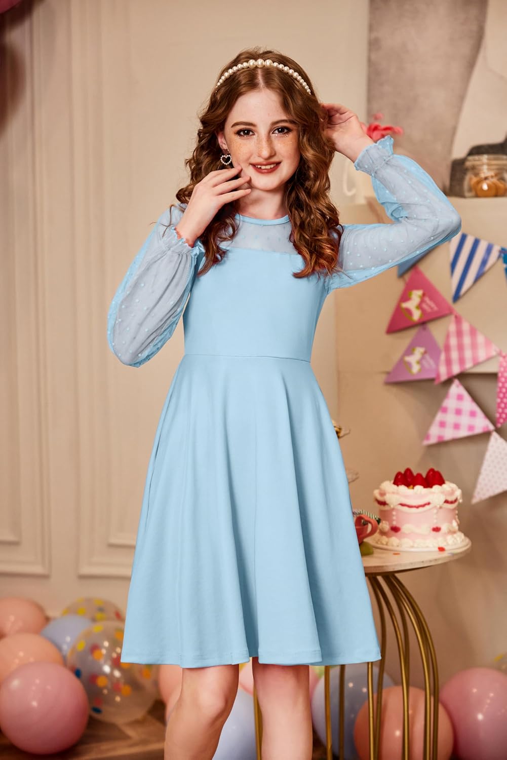 Detalle de Robe en maille pour fille Arshiner