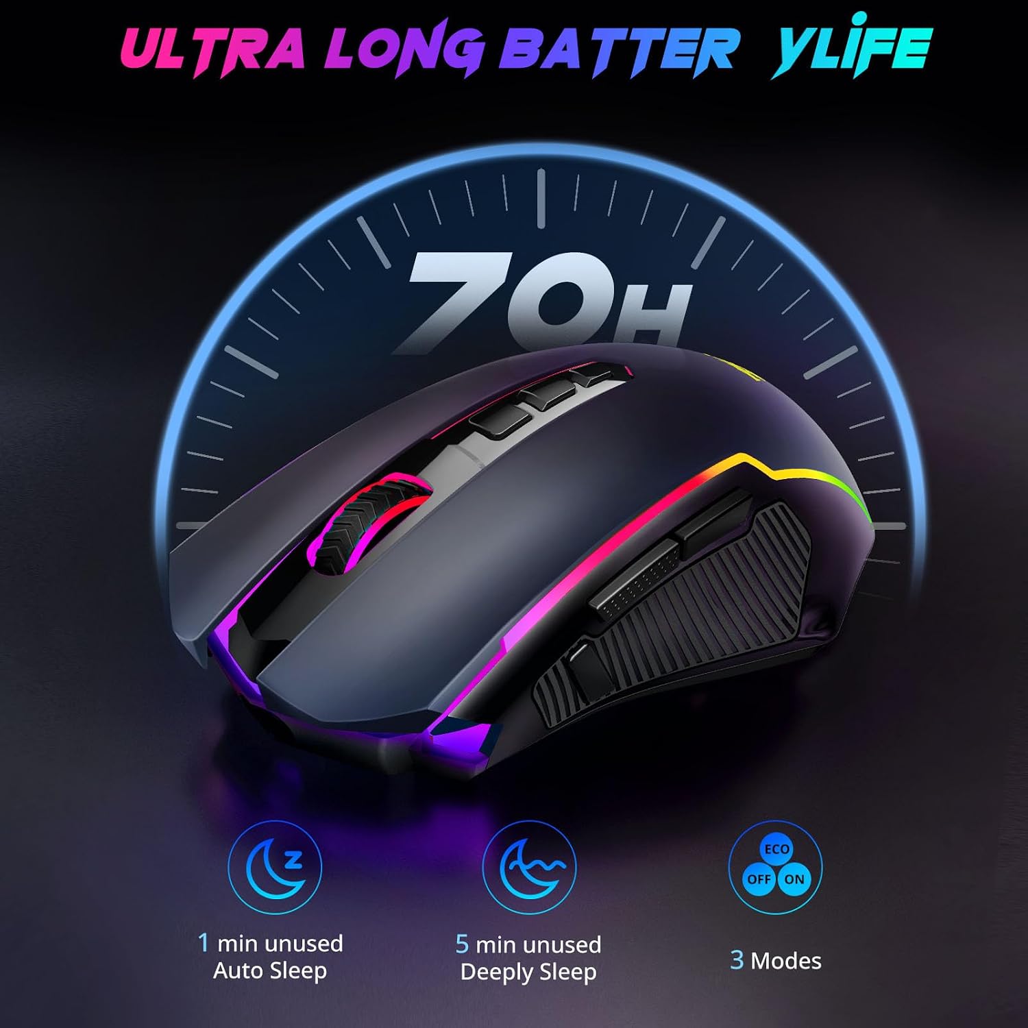 Thumbnail 6 de Redragon Wireless Gaming Mouse 8000 DPI