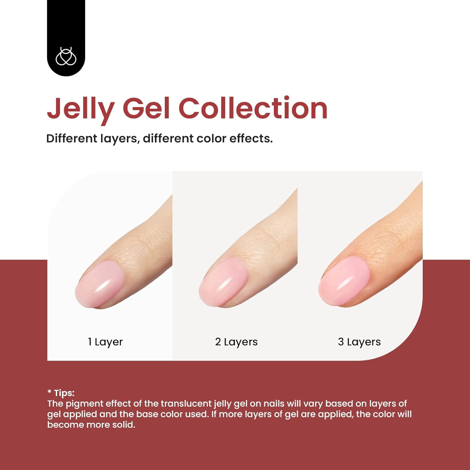 Thumbnail 4 de Beetles Jelly Gel Nagellack-Set mit 6 Nuancen (neutral, durchscheinend, Nude-Rosa) – UV/Soak-off für DIY-Maniküre